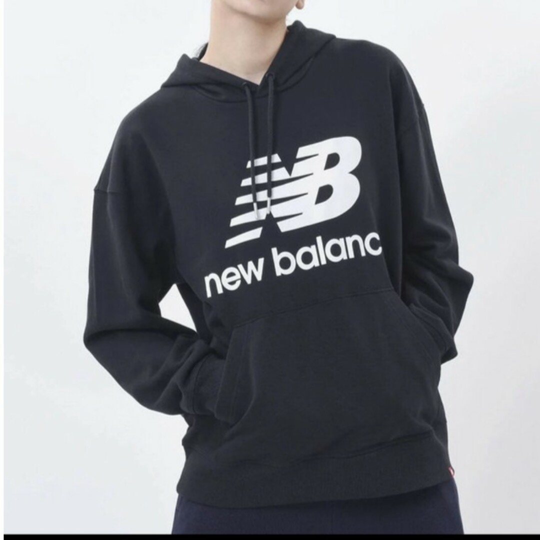 New Balance(ニューバランス)の新品 JP M newbalance hoodie US S プロ着用モデル 黒 レディースのトップス(パーカー)の商品写真