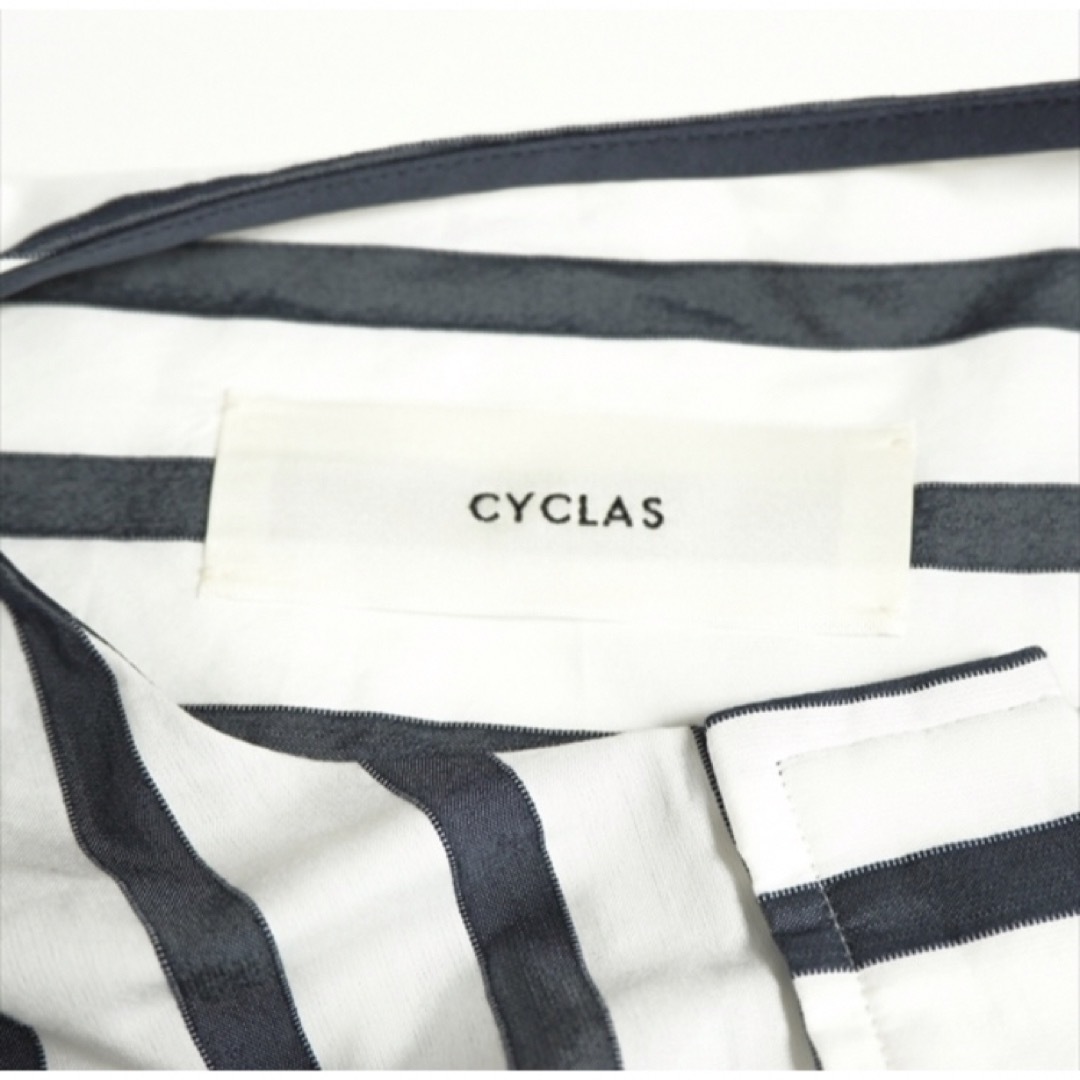 美品⭐︎CYCLAS シクラス ⭐︎タキマキ愛用！定番ストライプ  36  レディースのトップス(シャツ/ブラウス(長袖/七分))の商品写真