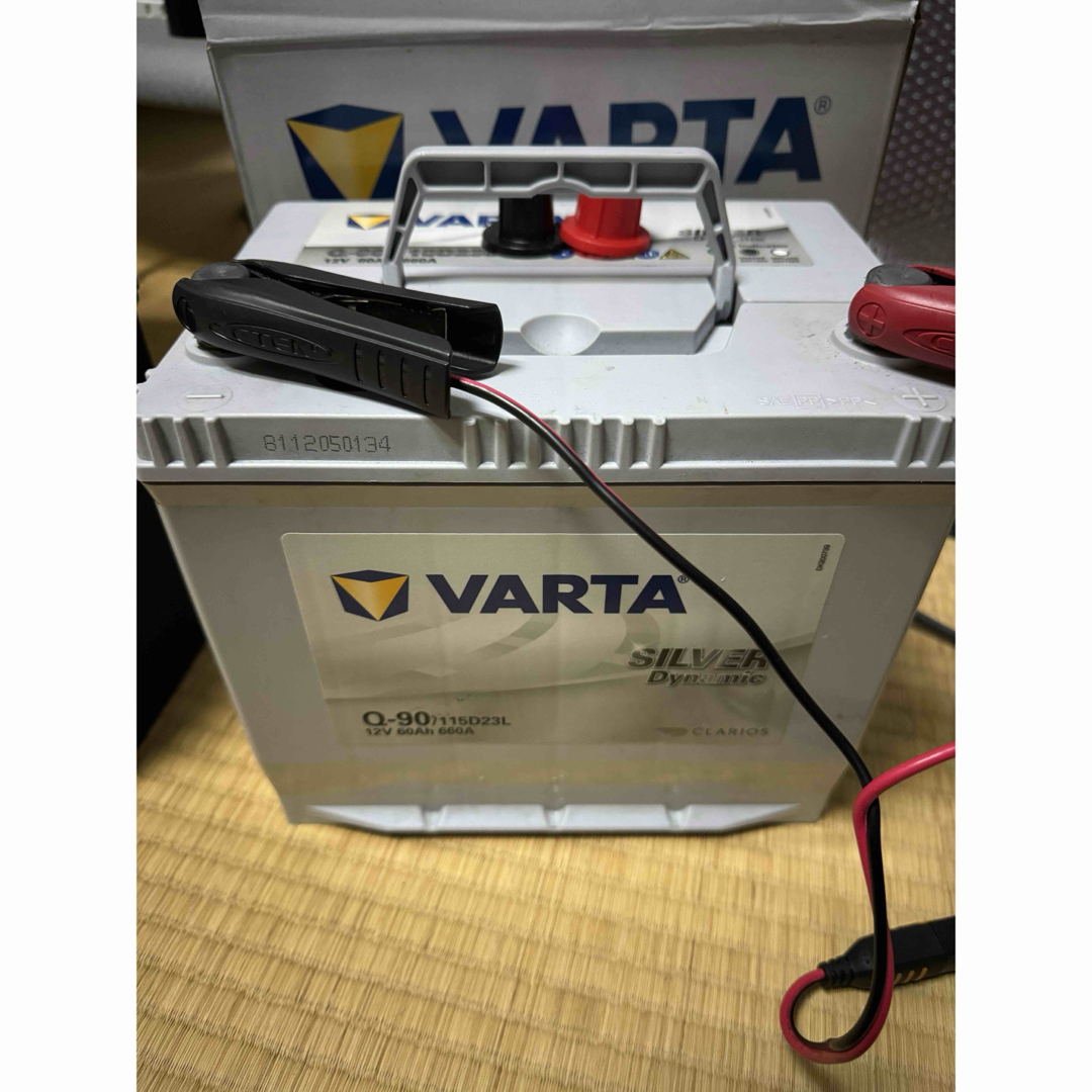 自動車/バイク2022年製　VARTA Q-90/115D23L 補充電済