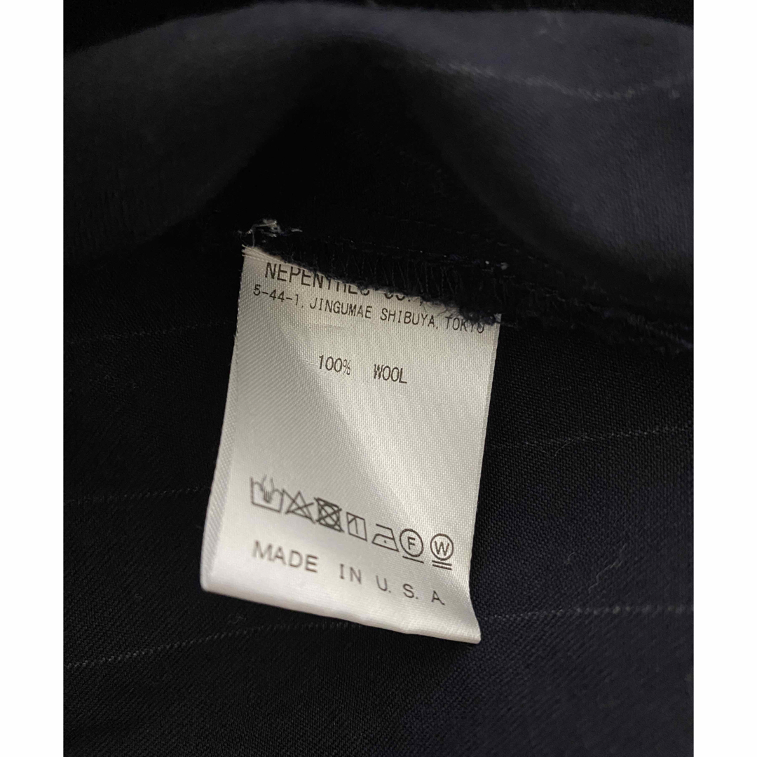 BEAMS BOY(ビームスボーイ)のAiE エーアイイー　ウールストライプペインターシャツ　19SS ネイビー レディースのトップス(シャツ/ブラウス(長袖/七分))の商品写真