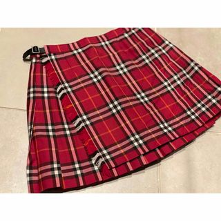 バーバリー(BURBERRY)のお値下げ中【美品】バーバリー チェックミニスカート160(スカート)