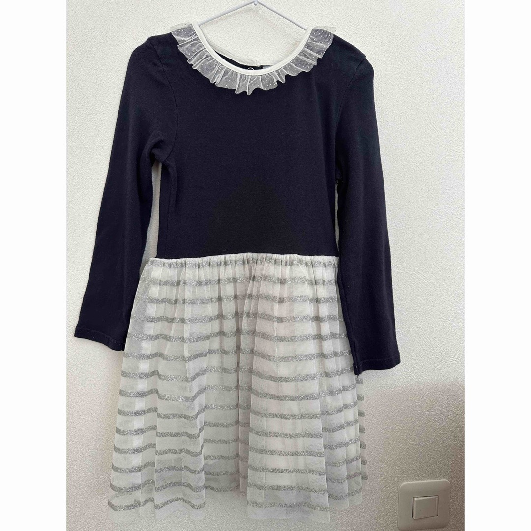 PETIT BATEAU(プチバトー)のプチバトー　チュールワンピース キッズ/ベビー/マタニティのキッズ服女の子用(90cm~)(ワンピース)の商品写真