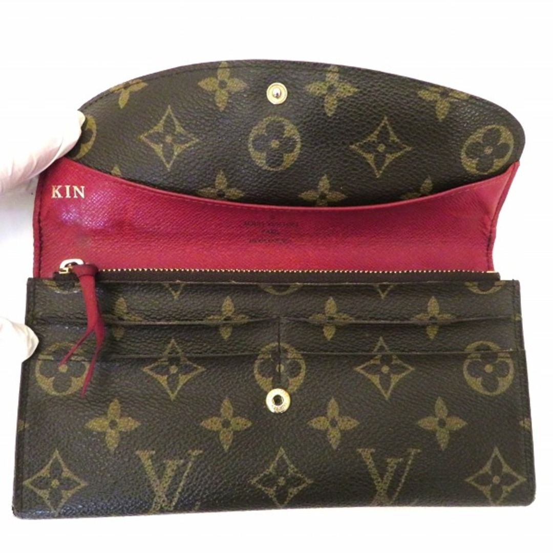 ルイヴィトン Louis Vuitton モノグラム ポルトフォイユ エミリー M60136 財布 長財布 レディース ★送料無料★【あす楽】汚れ剥がれ有りその他コメント