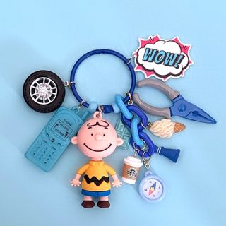 スヌーピー(SNOOPY)のじゃらじゃらキーホルダー🚗パンク修理手伝って〜？(キーホルダー/ストラップ)