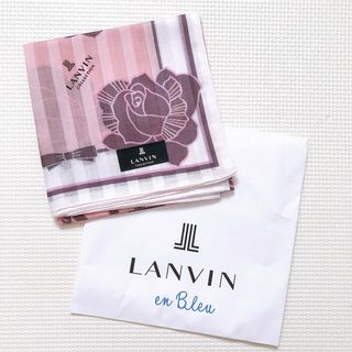 ランバン(LANVIN)のLANVIN ランバン ハンカチ ピンク 未使用品(ハンカチ)