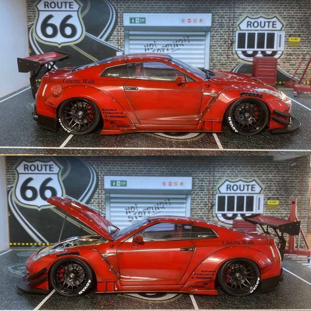 AOSHIMA(アオシマ)のプラモデル完成品　アオシマ1/24 LB35GTR Ver.2 エンタメ/ホビーのおもちゃ/ぬいぐるみ(模型/プラモデル)の商品写真