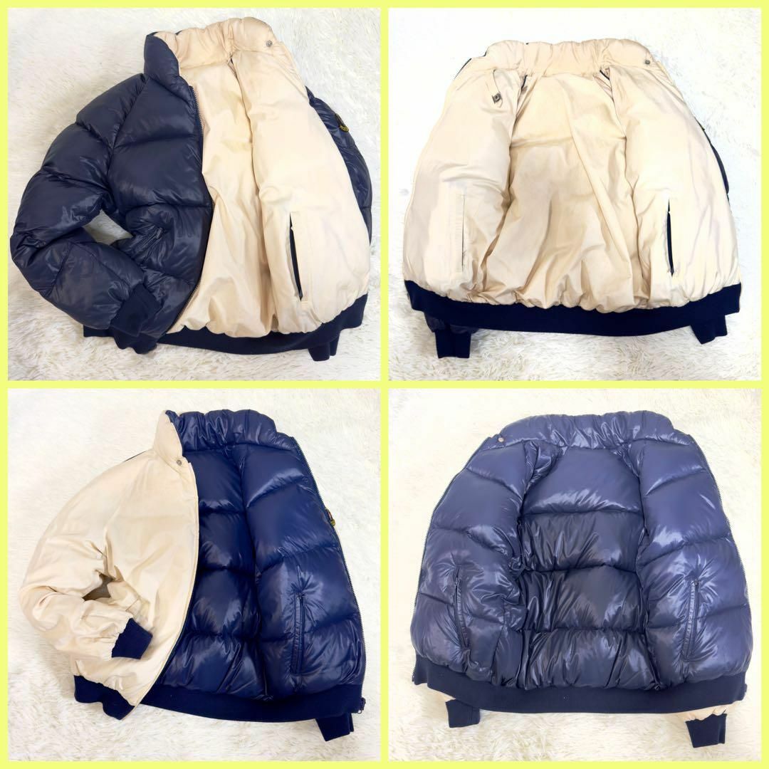 MONCLER(モンクレール)のMONCLER モンクレール ダウンジャケット リバーシブル ネイビー/白 S メンズのジャケット/アウター(ダウンジャケット)の商品写真