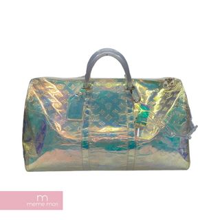 ルイヴィトン(LOUIS VUITTON)のLOUIS VUITTON 2019SS Keepall Bandouliere 50 Prism M53271 ルイヴィトン キーポル バンド・リエール50 プリズム ボストンバッグ モノグラム 総柄ロゴ チェーン 銀座ポップアップ限定 マルチカラー【231214】【中古-C】【me04】(ボストンバッグ)