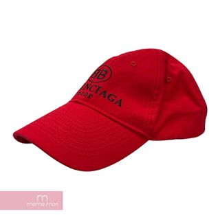 バレンシアガ(Balenciaga)のBALENCIAGA 2019SS BB Mode Logo Cap バレンシアガ BBモードロゴキャップ 帽子 6パネル ロゴ刺繍 レッド サイズL【231214】【中古-A】【me04】(キャップ)