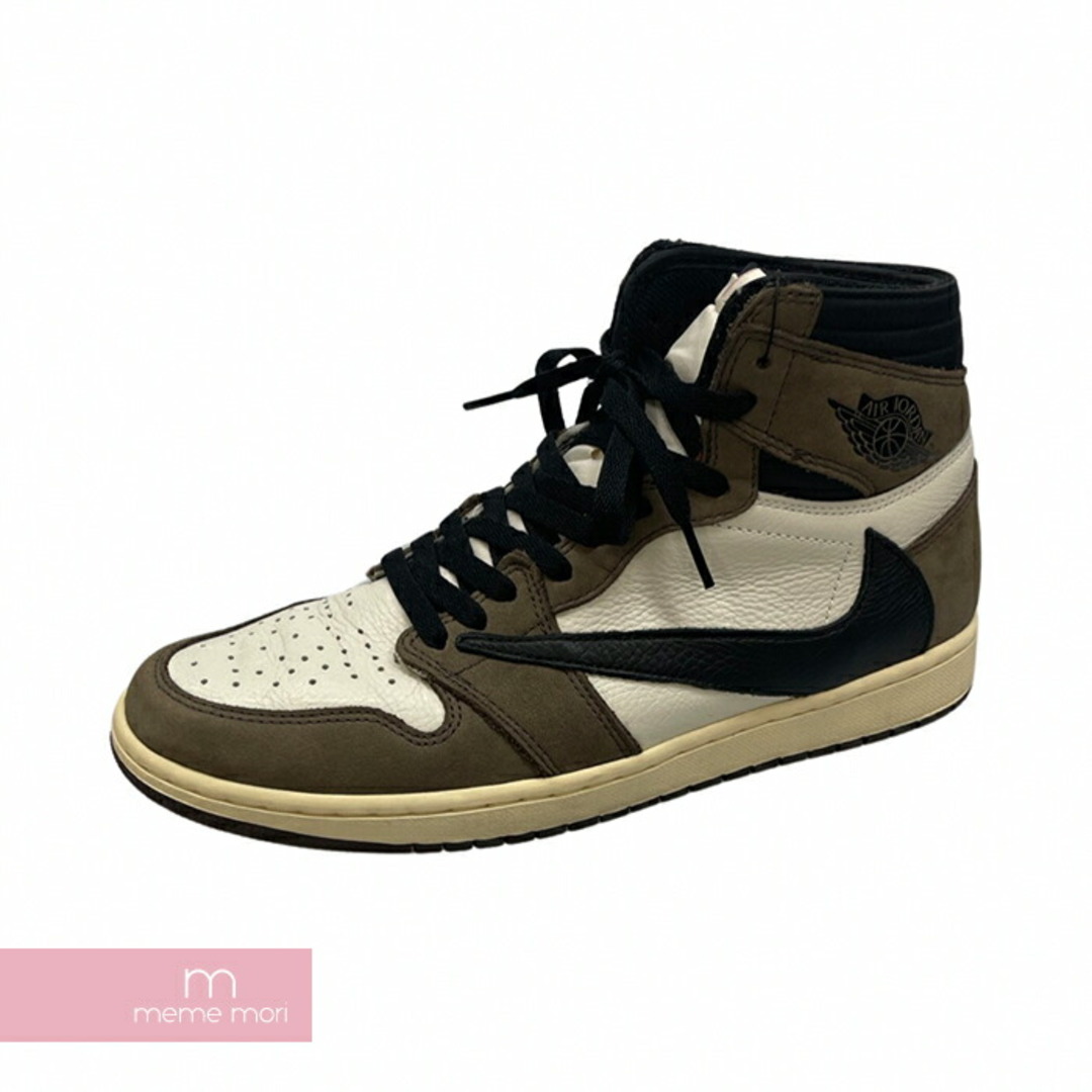 NIKE(ナイキ)のNIKE×TRAVIS SCOTT 2019SS AIR JORDAN 1 HIGH OG TS SP CD4487-100 ナイキ×トラヴィス・スコット エアジョーダン1 ハイカットスニーカー カクタスジャック ブラウン×ホワイト サイズUS10(28cm) 【231214】【中古-B】【me04】 メンズの靴/シューズ(スニーカー)の商品写真