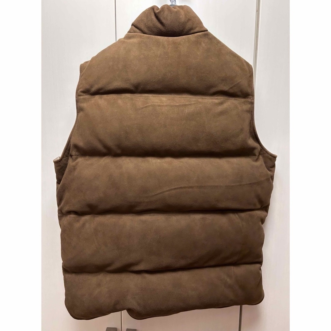 A.PRESSE Suede Down Vest アプレッセ メンズのジャケット/アウター(ダウンベスト)の商品写真