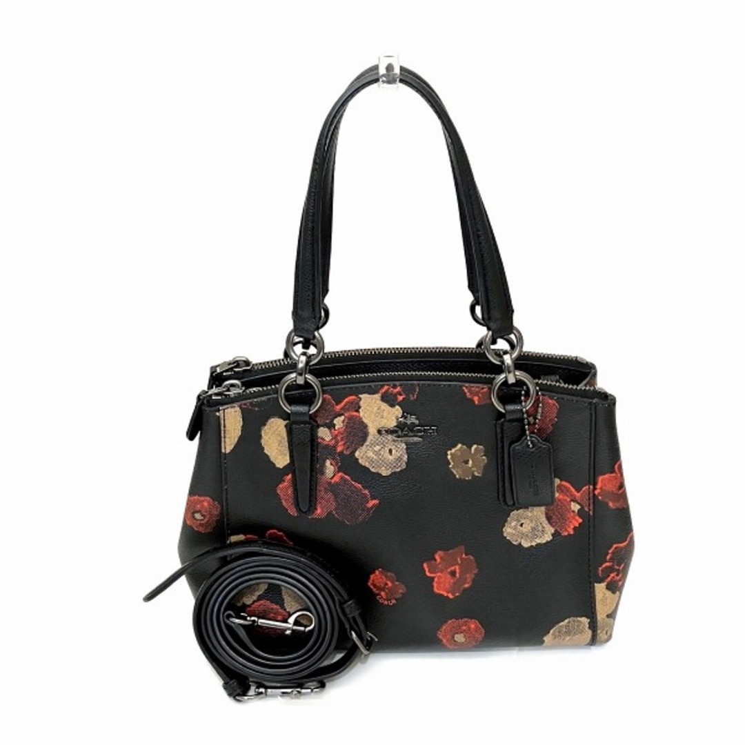 バッグcoach コーチ 2way 花柄 ハンドバッグ ショルダーバッグ