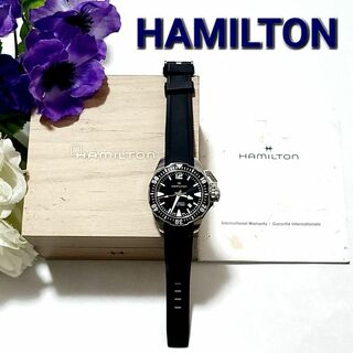 ハミルトン(Hamilton)のハミルトン☆★H776050☆クオーツ☆AT☆カーキ☆黒文字盤☆腕時計(腕時計(アナログ))