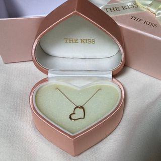 ザキッス(THE KISS)のTHE KISS ネックレス　ハート　ピンクゴールド(ネックレス)