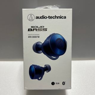 オーディオテクニカ(audio-technica)のaudio-technica フルワイヤレスイヤホン ATH-CKS5TW BL(ヘッドフォン/イヤフォン)