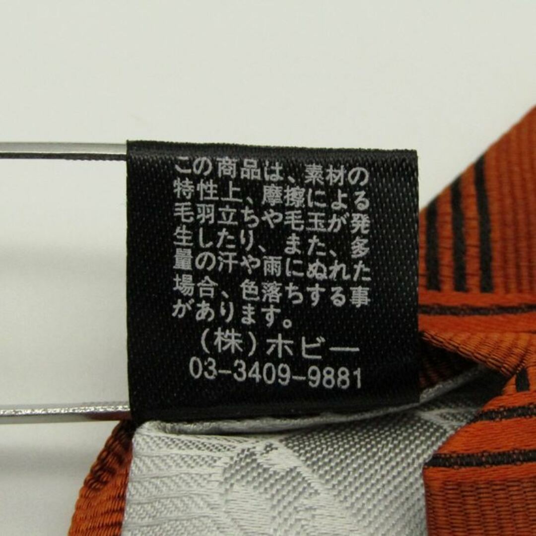ミスタージュンコ ブランドネクタイ チェック柄 格子柄 グラデーション シルク メンズ オレンジ Mr.JUNKO メンズのファッション小物(ネクタイ)の商品写真