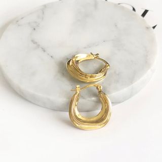 ザラ(ZARA)の【Design mini hoop pierce】#019 (ピアス)