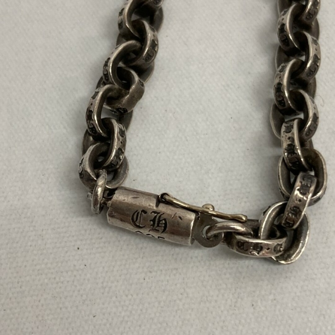 Chrome Hearts(クロムハーツ)の★CHROME HEARTS クロムハーツ 925・K14 PAPER CHAIN 7inch ブレスレット シルバー 重さ：13.18g 全長：19.6cm メンズのアクセサリー(ブレスレット)の商品写真