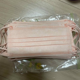 不織布マスク　オレンジ　15枚(日用品/生活雑貨)