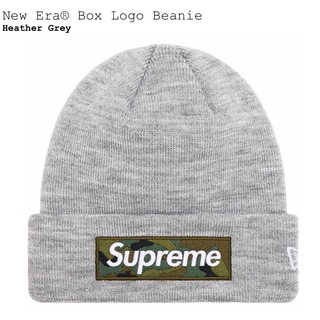 シュプリーム(Supreme)のSupreme New Era® Box Logo Beanie Grey 灰(ニット帽/ビーニー)