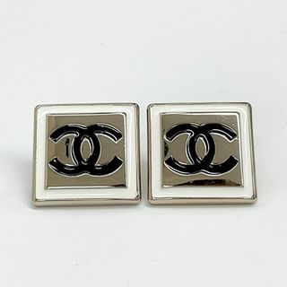 シャネル(CHANEL)の8304 シャネル ココマーク スクエア ピアス ゴールド(ピアス)