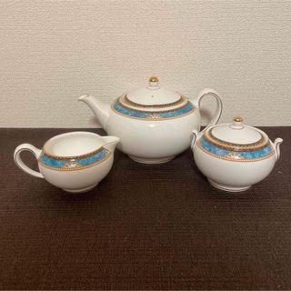 ウェッジウッド(WEDGWOOD)のウェッジウッド　カーゾン　ティーポット　シュガーポット　クリーマー(食器)