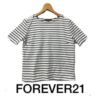 フォーエバートゥエンティーワン(FOREVER 21)のFOREVER21 半袖ボーダーカットソー　Tシャツ(カットソー(半袖/袖なし))