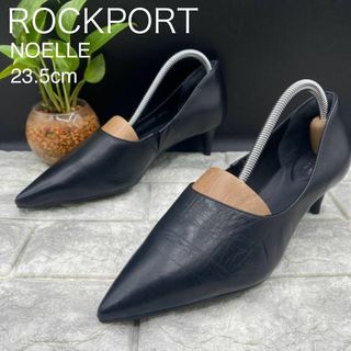 未使用　25㎝ Rockport スウェード黒　上品パンプス