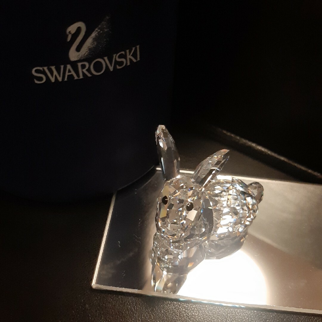 SWAROVSKI(スワロフスキー)のSWAROVSKI　ウサギ　伏せ インテリア/住まい/日用品のインテリア小物(置物)の商品写真