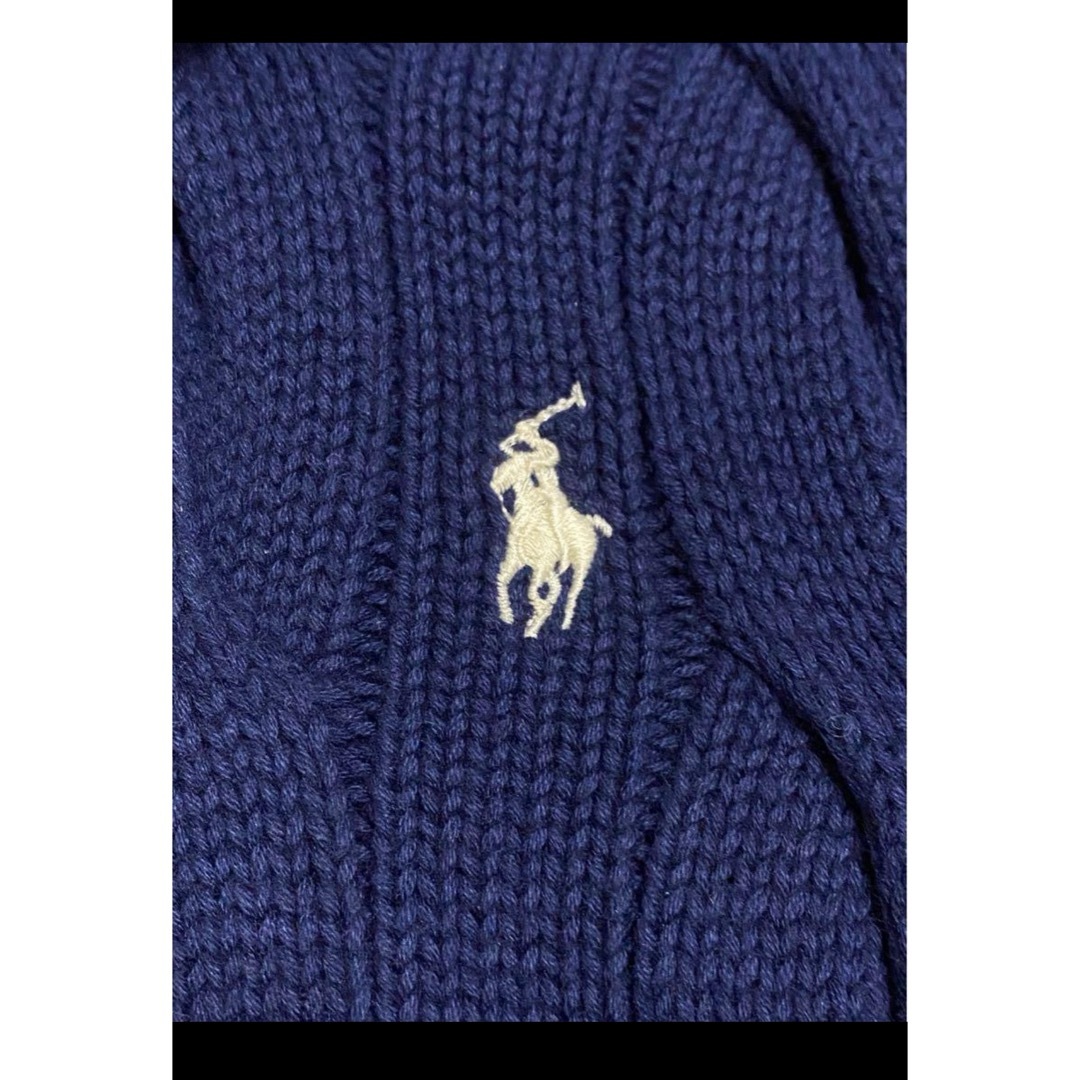 POLO RALPH LAUREN(ポロラルフローレン)の【希少 ビックケーブル】 ラルフローレン ニット ファスナー  NO1696 レディースのトップス(ニット/セーター)の商品写真