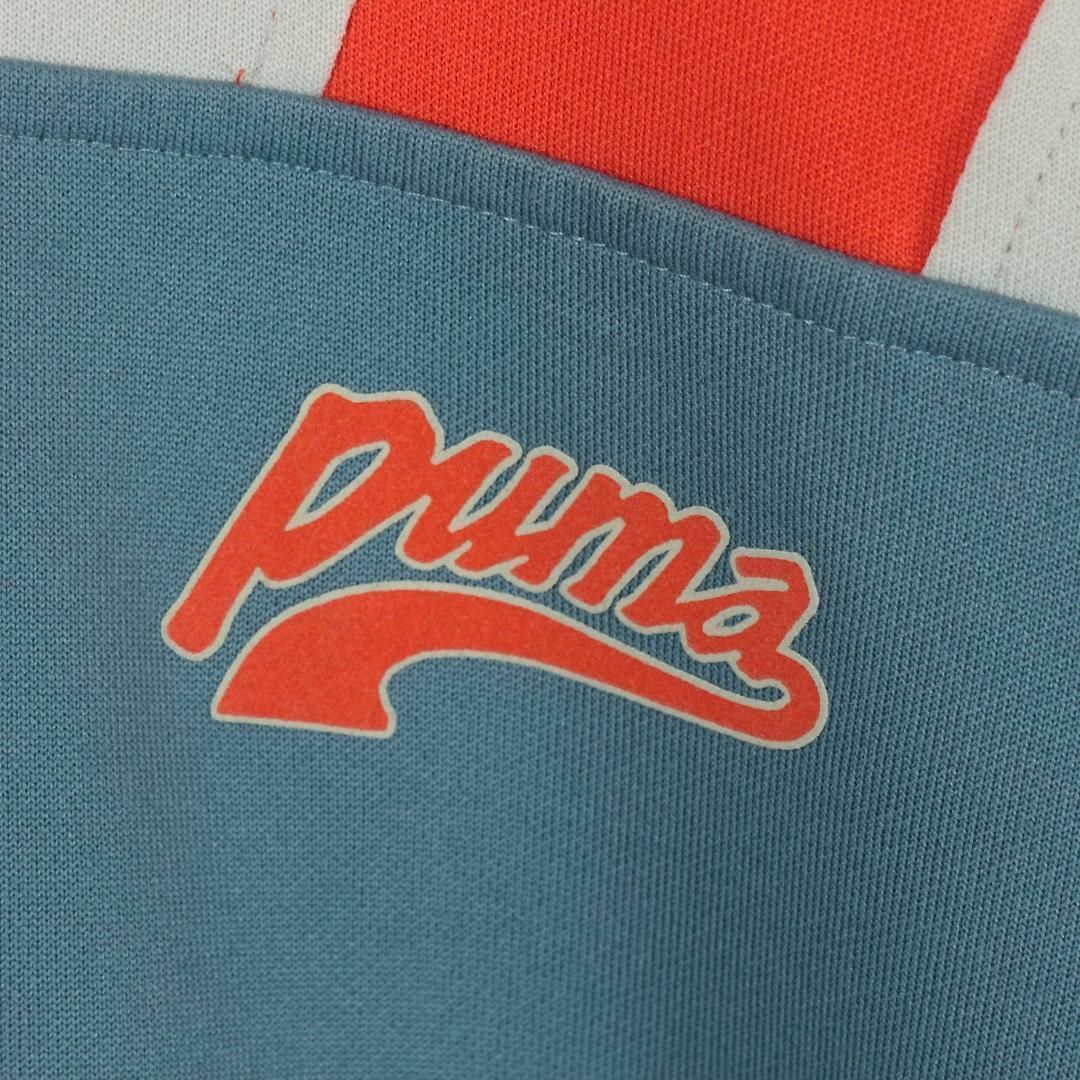 PUMA(プーマ)の【希少】プーマ トラックジャケット ベビーブルー L 入手困難 プリントロゴ メンズのトップス(ジャージ)の商品写真