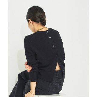 プラージュ(Plage)の新品タグ付き　Plage Alpaca Open Back ニット　ブラック38(ニット/セーター)