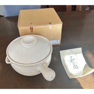 ナガタニエン(Nagatanien)の【新品未使用】長谷園 伊賀焼　土鍋　行平　大　お粥土鍋(鍋/フライパン)