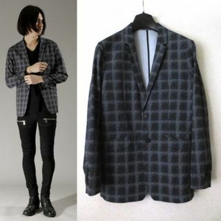 ノーアイディー(NO ID.)の定価2.5万 20S/S NO ID. シアサッカー チェック 2B-JKT 2(テーラードジャケット)