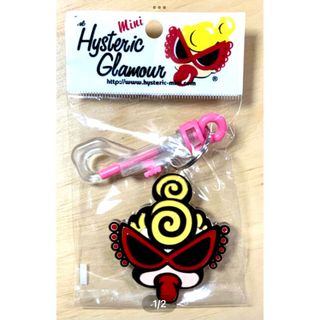 ヒステリックミニ(HYSTERIC MINI)のヒスミニ☆正規品☆新品☆ネームホルダー ☆ピンク☆キーホルダー(その他)