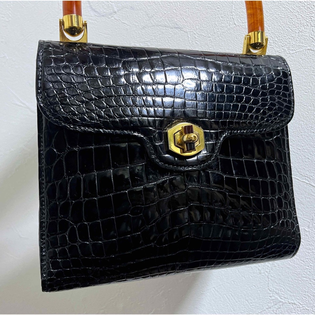 GUCCI - 至高!最高級クロコ 80S オールドグッチ べっ甲プラ GUCCI - 至高!最高級クロコ 80S オールドグッチ べっ甲プラ