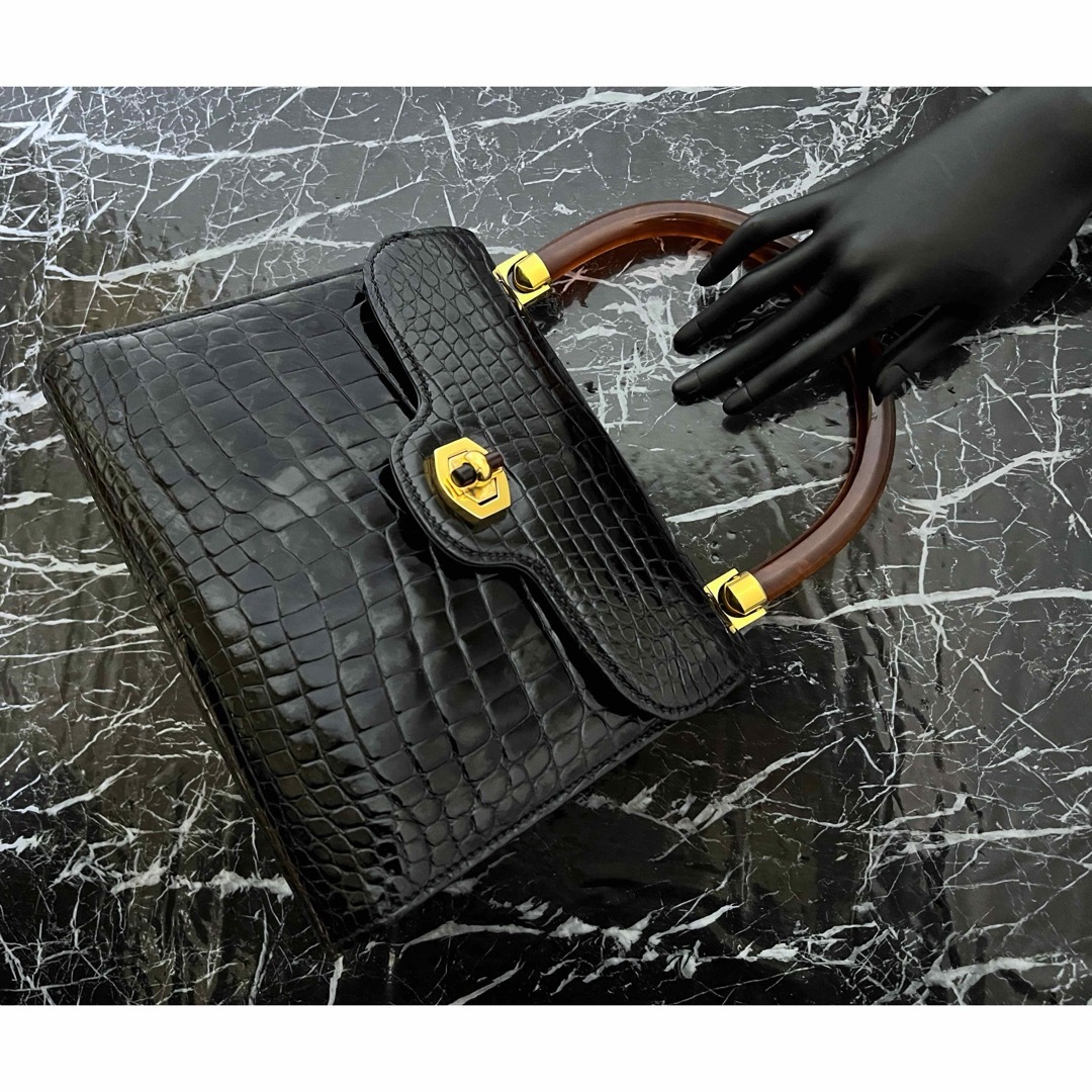 GUCCI - 至高!最高級クロコ 80S オールドグッチ べっ甲プラ GUCCI - 至高!最高級クロコ 80S オールドグッチ べっ甲プラ