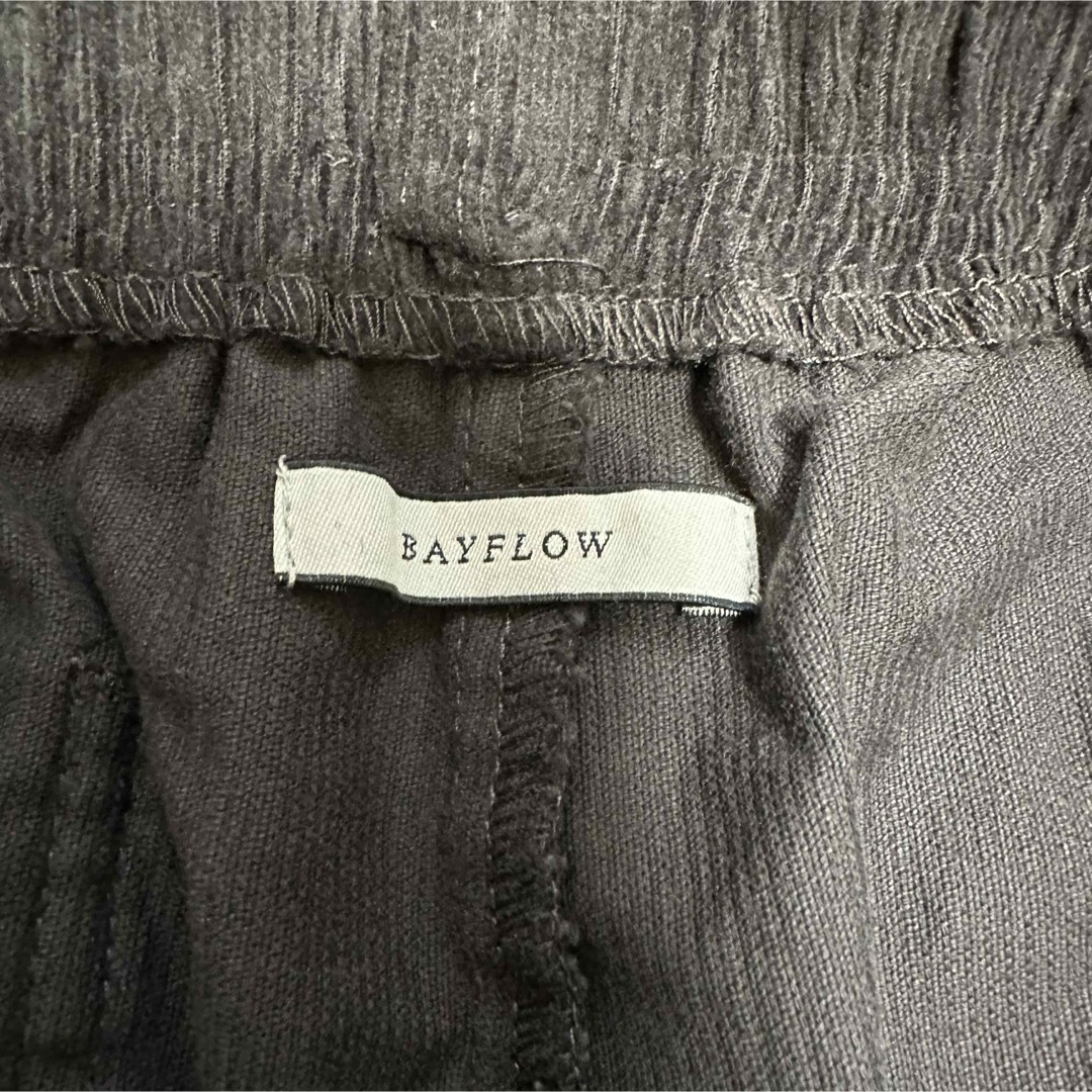 BAYFLOW(ベイフロー)の【BAYFLOW】ベイフロー 2 M コーデュロイパンツ ストレッチ ブラック メンズのパンツ(その他)の商品写真