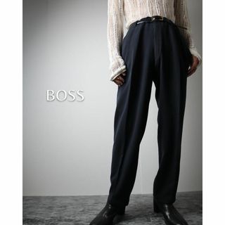 ヒューゴボス(HUGO BOSS)の【HUGO BOSS】バージンウール 2タック セミワイド スラックス W33(スラックス)