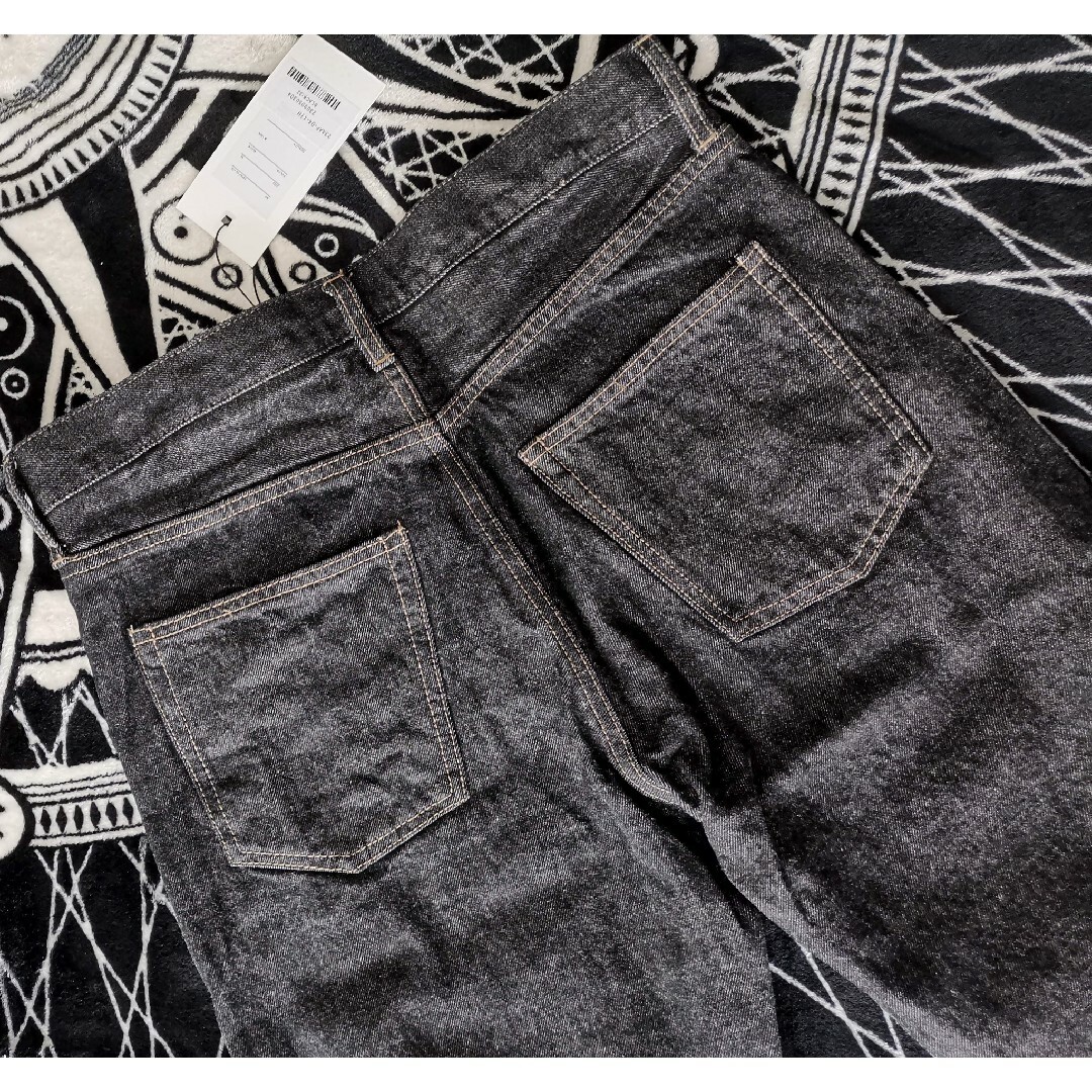 A.PRESSE Black Washed Denim Pants M メンズのパンツ(デニム/ジーンズ)の商品写真