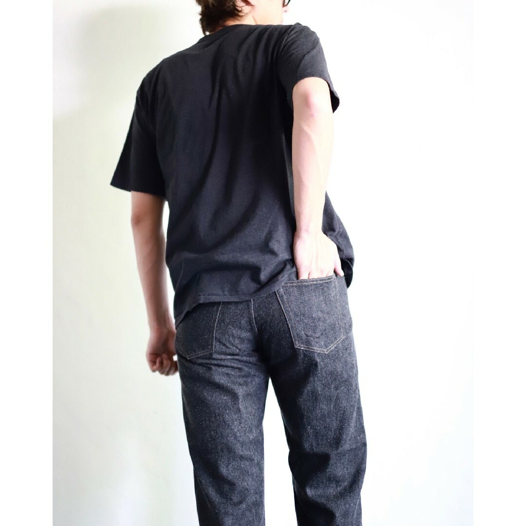 A.PRESSE Black Washed Denim Pants M メンズのパンツ(デニム/ジーンズ)の商品写真
