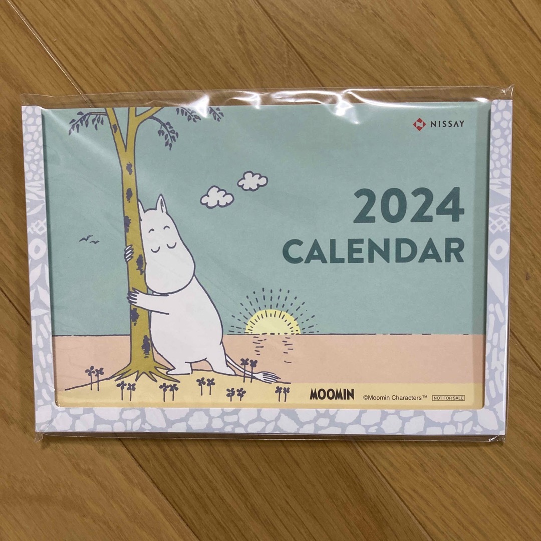 MOOMIN(ムーミン)のムーミン　卓上カレンダー　2024年　NISSAY インテリア/住まい/日用品の文房具(カレンダー/スケジュール)の商品写真