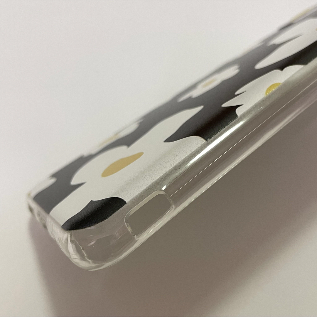 Galaxy A20 A21 クリア 黒 白 花 ソフトケース カバー 透明 スマホ/家電/カメラのスマホアクセサリー(Androidケース)の商品写真