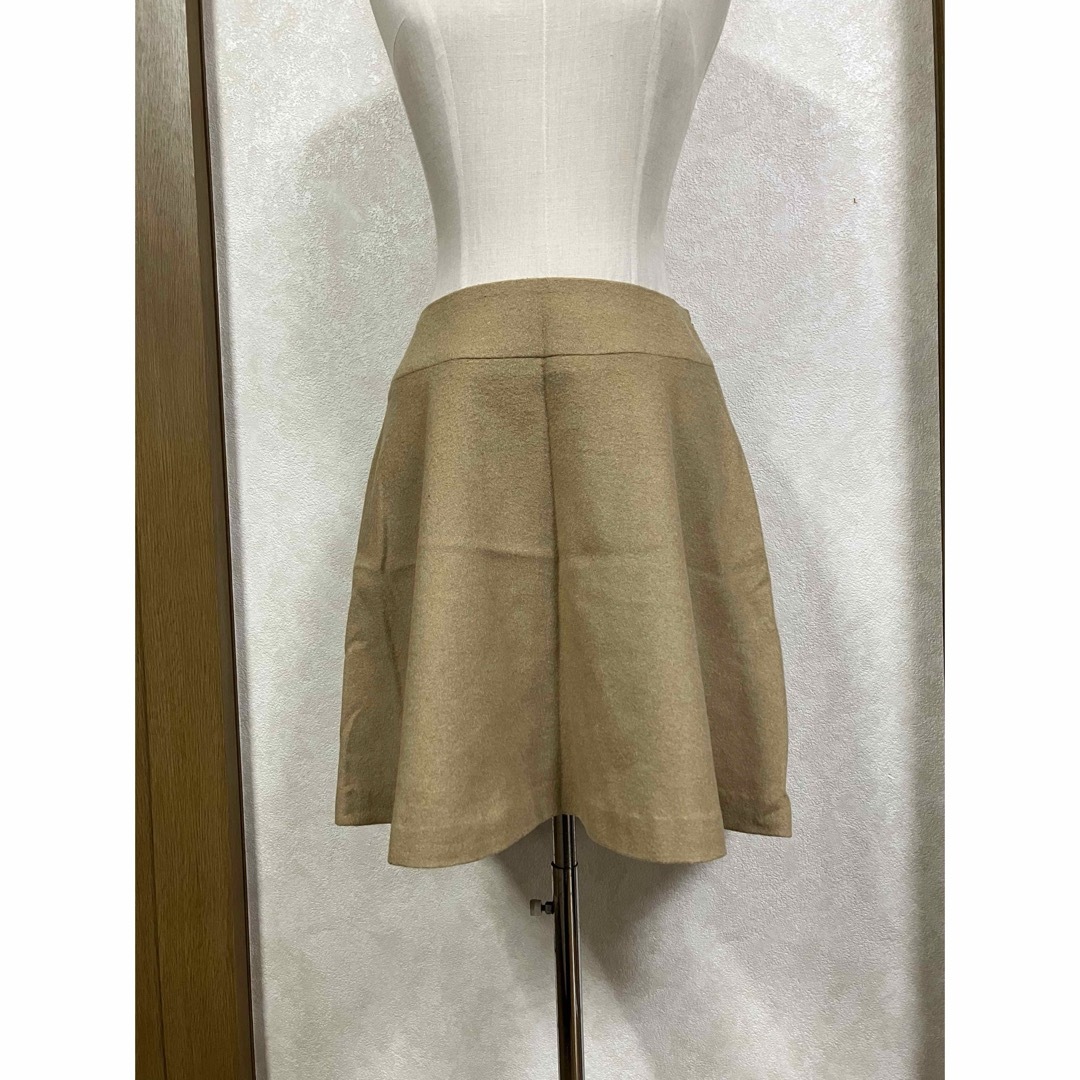 NOLLEY'S(ノーリーズ)の♡NOLLEY'S日本製ウールシルク混合フレアスカート レディースのスカート(ひざ丈スカート)の商品写真