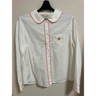 ジェーンマープル(JaneMarple)のPrince Louis's shirt  offwhite × apricot(シャツ/ブラウス(長袖/七分))