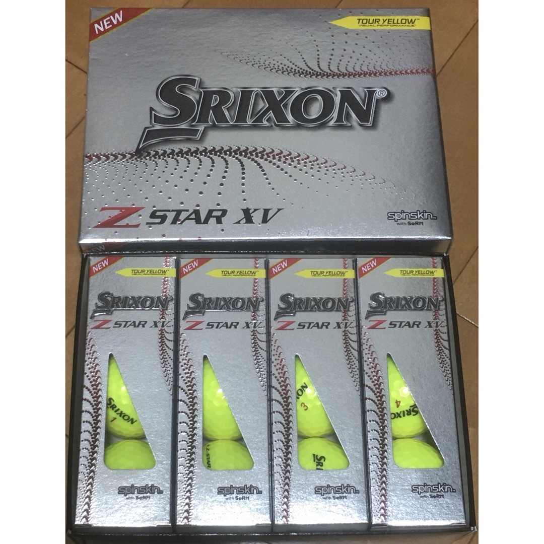 Srixon(スリクソン)のZ-STAR XVイエローボール1ダース新品 スポーツ/アウトドアのゴルフ(その他)の商品写真