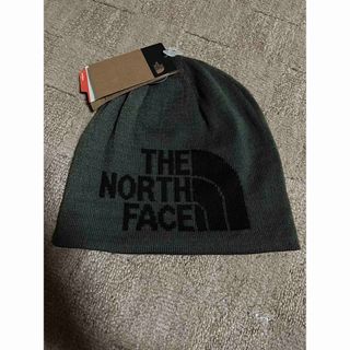 ザノースフェイス(THE NORTH FACE)のノースフェイス　リバーシブル　ビーニー　グリーン(ニット帽/ビーニー)