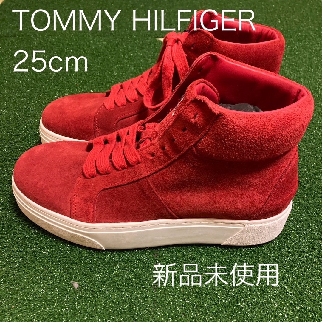 TOMMY HILFIGER(トミーヒルフィガー)のトミーヒルフィガー ハイカット25cm 新品未使用 レディースの靴/シューズ(スニーカー)の商品写真