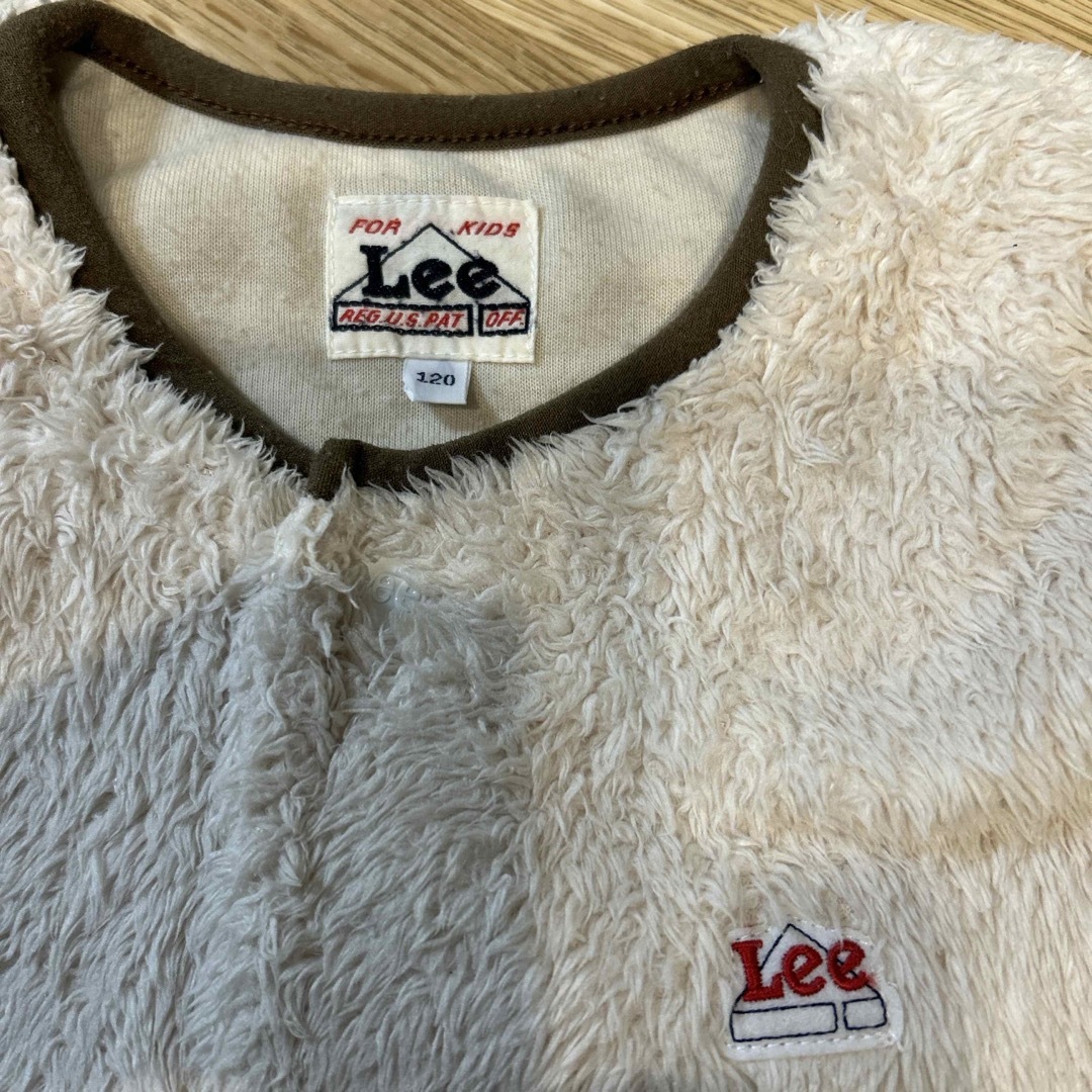 Lee(リー)のLee  ボアジャケット　オフホワイト　120センチ キッズ/ベビー/マタニティのキッズ服女の子用(90cm~)(ジャケット/上着)の商品写真