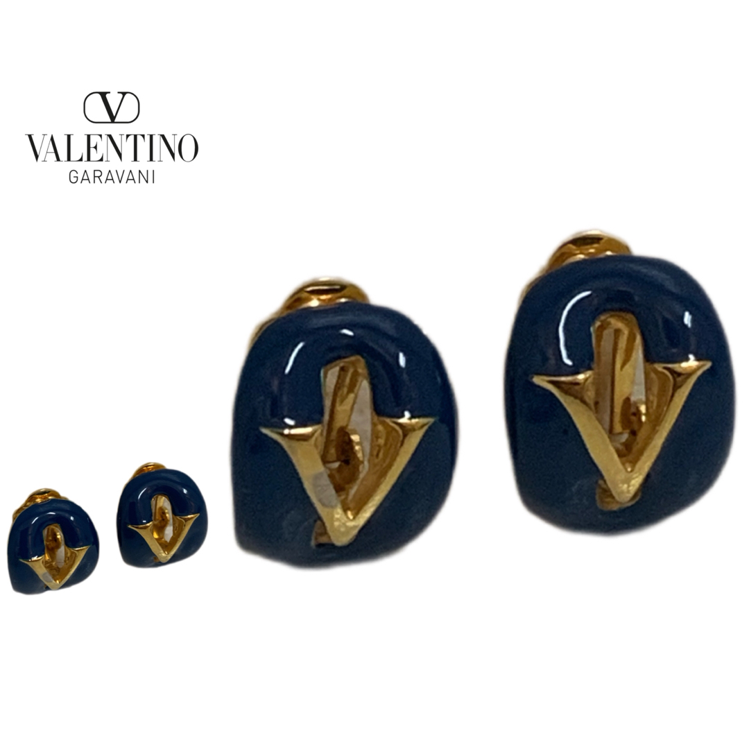 VALENTINO VINTAGE ヴァレンティノヴィンテージ Vロゴイヤリングアクセサリー